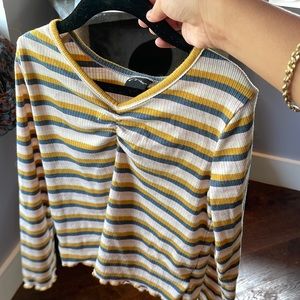 Target Girl’s Striped Long Sleeve Tee